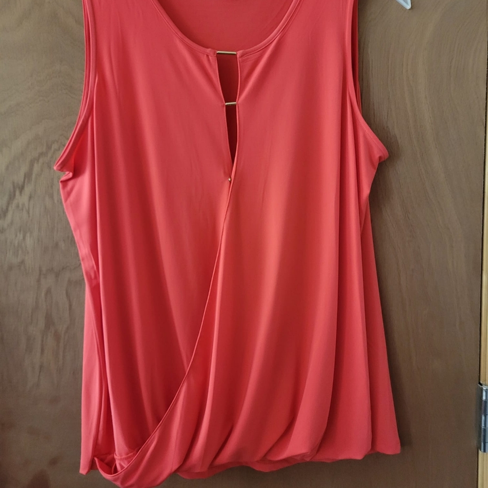 Michael Kors Tank Dress Blouse Salmon Color